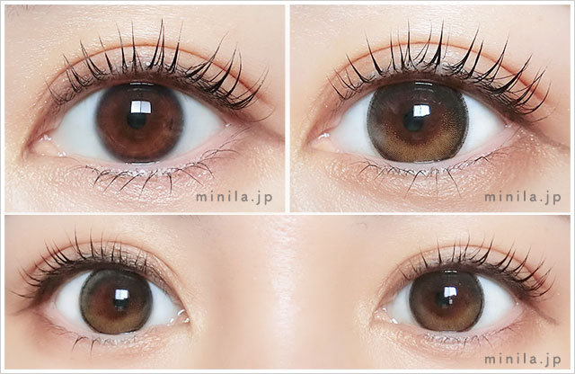 ブラムーン(ワンデー)レポ装着画像正面