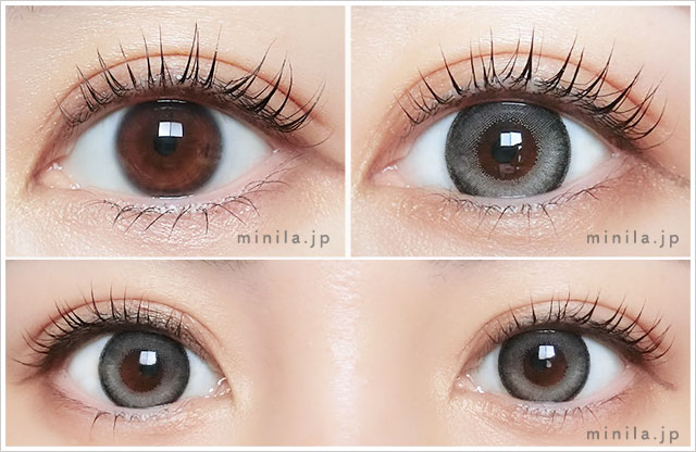 グレムーン(ワンデー)レポ装着画像正面