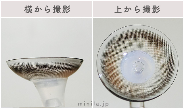 スノーココアレポレンズ写真横と上から
