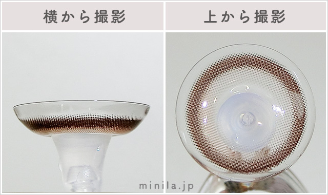 キャメリッチレポレンズ写真横と上から
