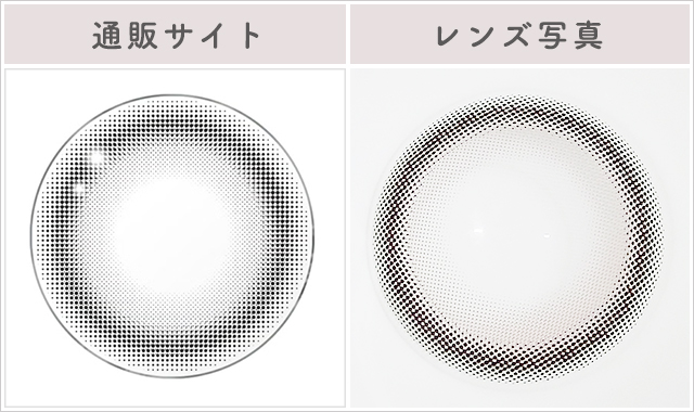 ロマンチストレポレンズ写真通販サイトと比較
