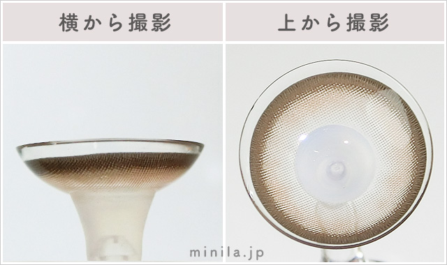 メルティハニーレポレンズ写真横と上から