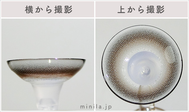 ホーリーキスレポレンズ写真横と上から