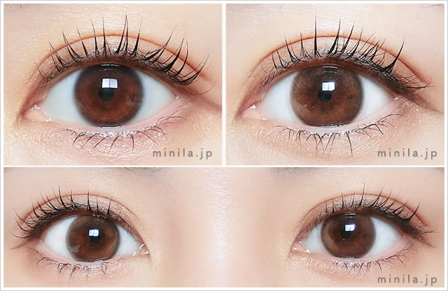 ブラウンネージュ装着画像正面