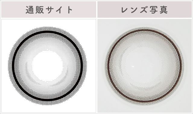 ホログレーレポレンズ写真通販サイトと比較