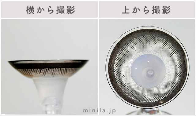 モクモクベーグルレポレンズ写真横と上から