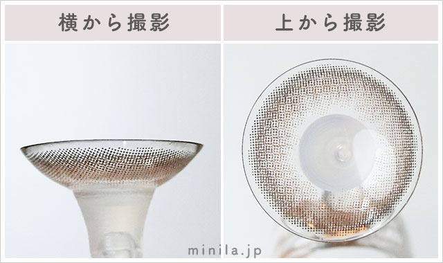 おはぎレポレンズ写真横と上から