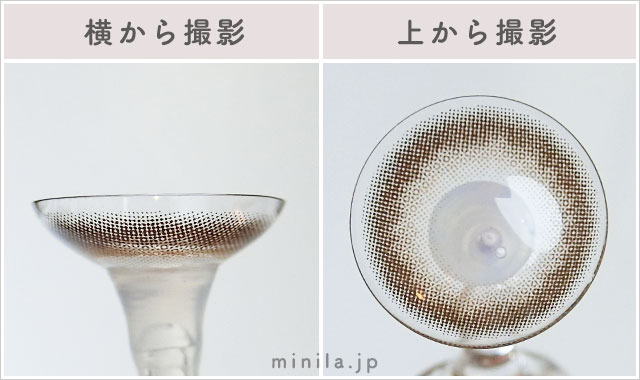 アフォガードレポレンズ写真横と上から