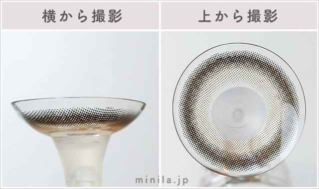 ティラミスリングレポレンズ写真横と上から