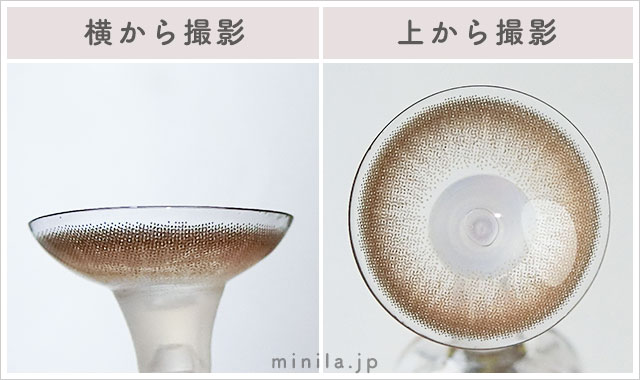 恋するバンビレポレンズ写真横と上から