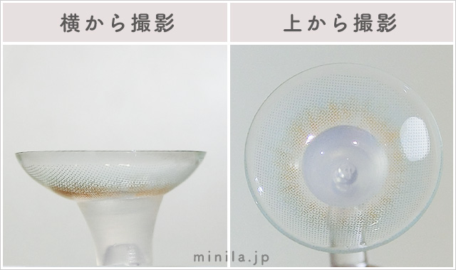 ネバーダイレポレンズ写真横と上から