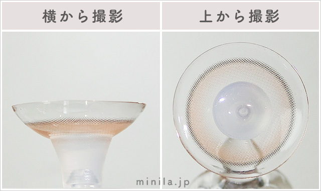 デューイクリスティン ブラウンレポレンズ写真横と上から