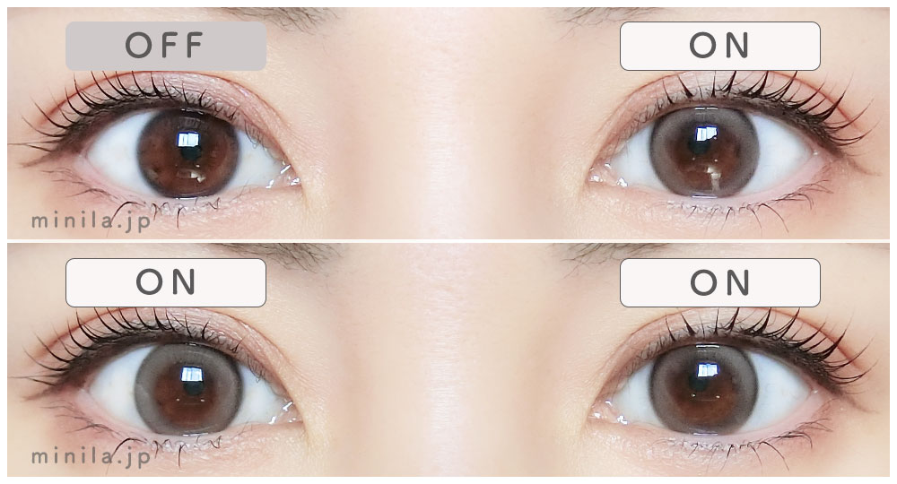 シュガーハイクリスティン アッシュチョコレポ装着画像両目