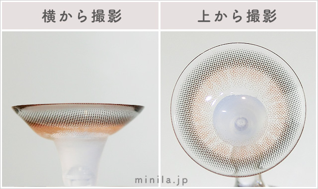 ベビーブラウンレポレンズ写真横と上から