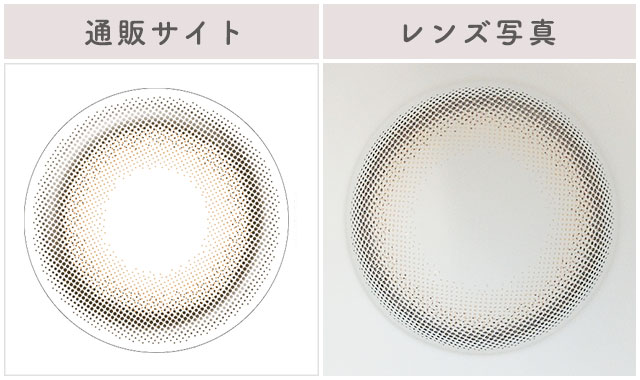 クリアマカロンレポレンズ写真通販サイトと比較