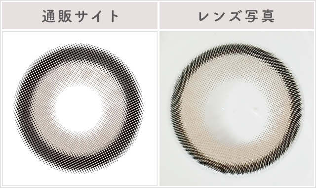 セレスティアグレーレポレンズ写真通販サイトと比較