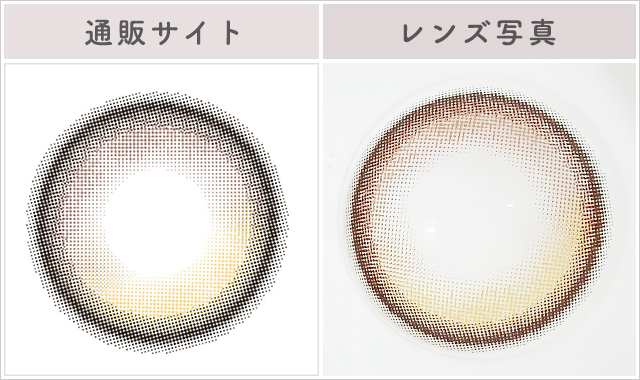 うるみドロップレポレンズ写真通販サイトと比較