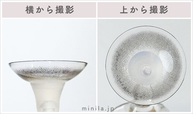 ボンボンレポレンズ写真横と上から