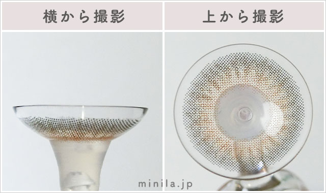 タンジェリンティー(1ヶ月)レポレンズ写真横と上から