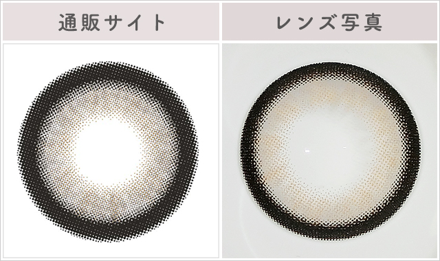 プリガールグレーレポレンズ写真通販サイトと比較