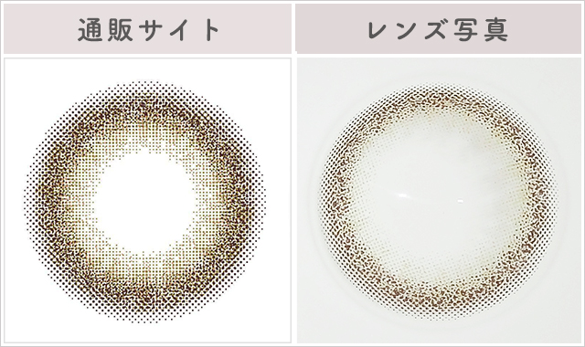 アイスオリーブレポレンズ写真通販サイトと比較