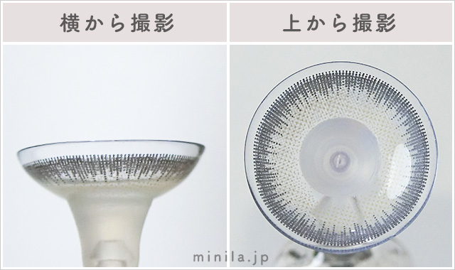 ドールグレーレポレンズ写真横と上から