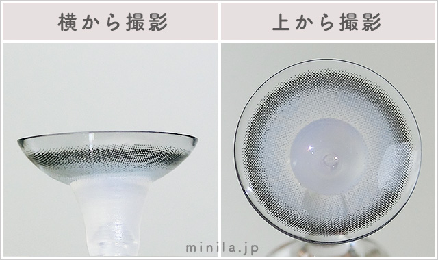 シベリアンブルーレポレンズ写真横と上から