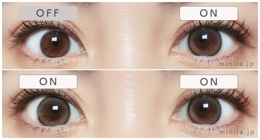 シリアルベージュレポ装着画像両目