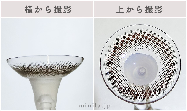 ベイビーエスプレッソレポレンズ写真横と上から