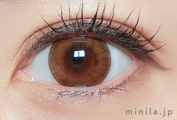 レポ】マジェット ミスブラウン。極細リングフチ×キャメルブラウンが